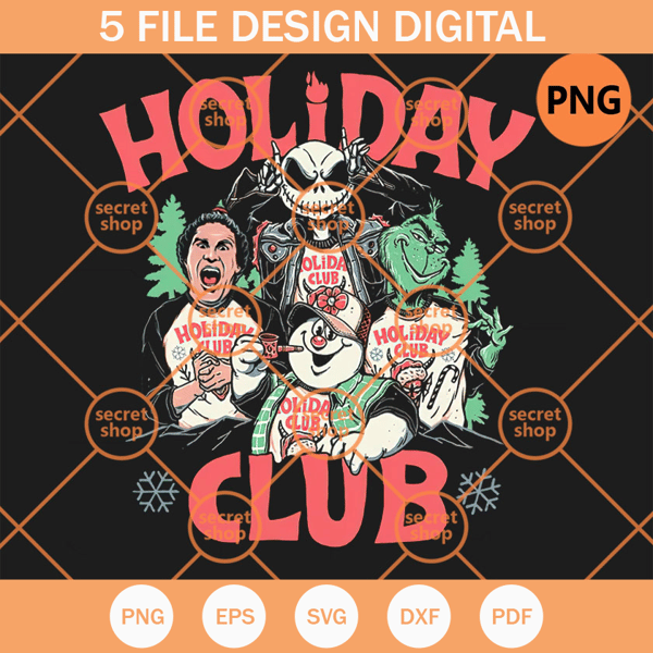 Holiday Club Christmas PNG, Breck PNG, Koosa Kids PNG, Unicorn PNG - SVG Secret Shop.jpg