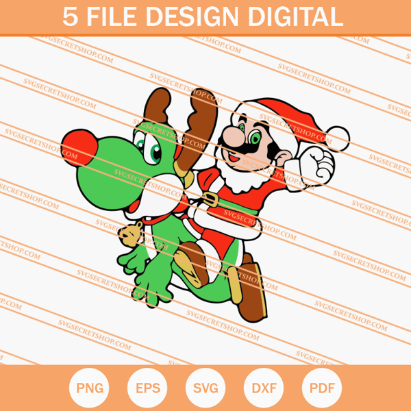 Mario Santa SVG, Santa SVG, Christmas SVG, Mario SVG - SVG Secret Shop.jpg
