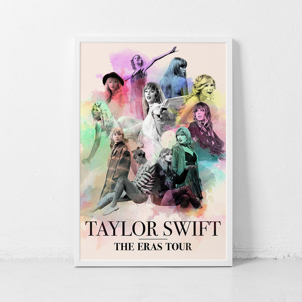 Taylor Swift Poster, Black and White Taylor Swift Print, The Eras tour  Poster, Concert Poster, TS Wall Art, Girl Room De