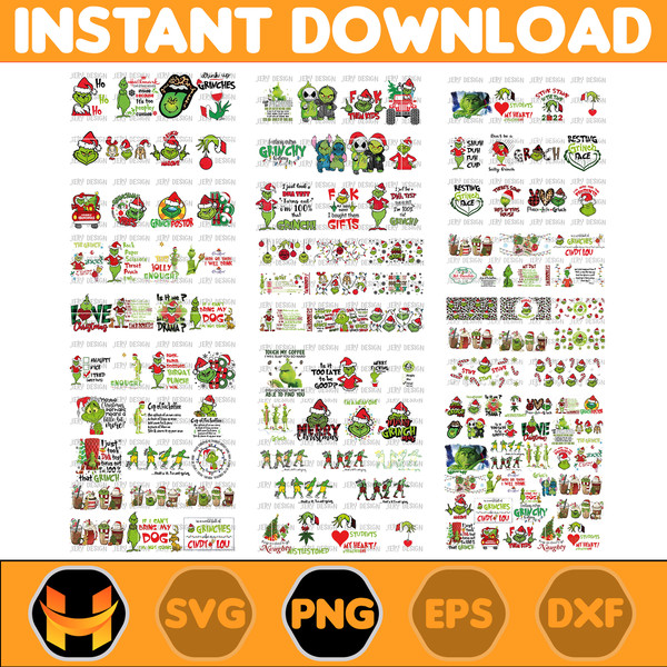 100+ Files The Grinch Png Bundle, Merry Grinchmas Png, Retro Grinch Png, Christmas Sublimation, Digital Sublimation, Unique Designs.jpg