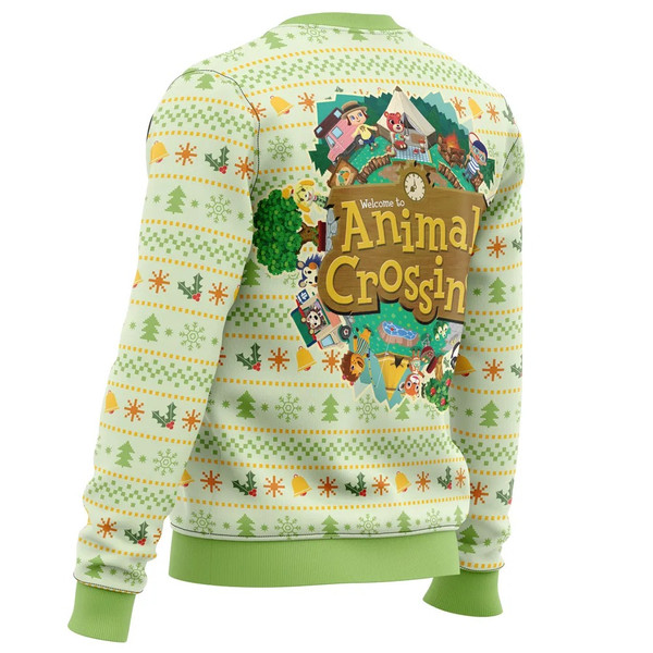Christmas Animal Festival Animal Crossing Ugly Hoodie 3D Zip Hoodie 3D Ugly Christmas Sweater 3D Fleece Hoodie