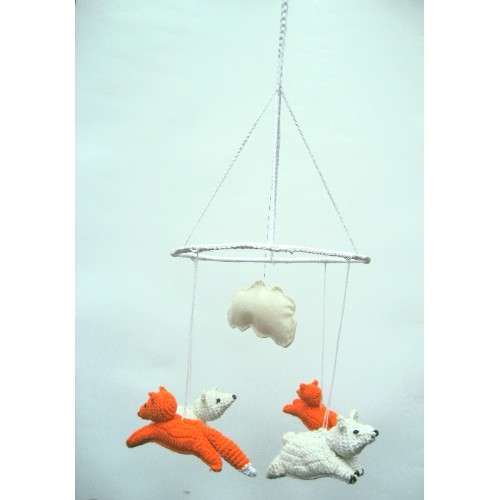 Foxes and bears mobile_Baby mobile_animal mobile_ZOO mobile_forest mobile_Thebabemuse.jpg