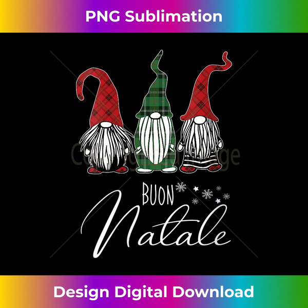 IF-20231112-5531_Womens Cute Xmas Gnomes Buon Natale Italian Merry Christmas Graphic V-Neck 1.jpg