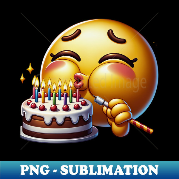 NU-20231114-13905_Make a Wish  Emoji Blowing Out Birthday Candles Shirt 8507.jpg