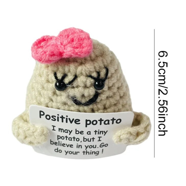 Potato Positive Potato Pocket Hug Cadeau, Mini Peluche Figurines Dr