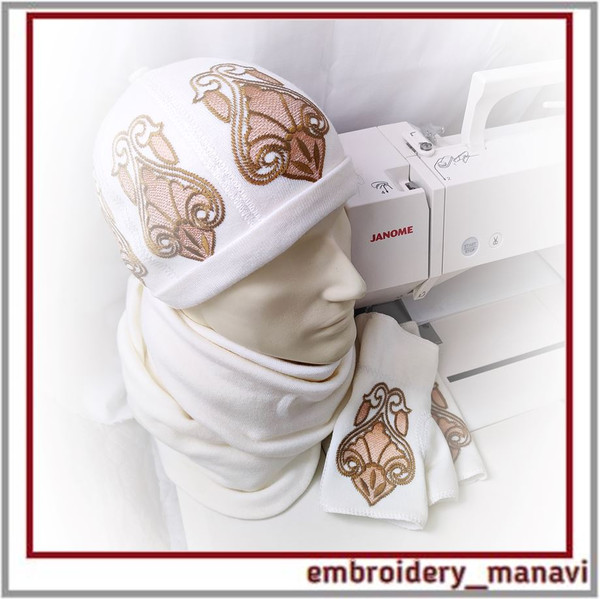 In_the_hoop_machine_embroidery_designs_set_of_hat_&_ fingerless_gloves_with_pattern