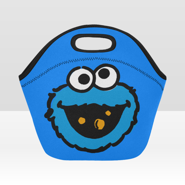 Cookie Monster Neoprene Lunch Bag, Lunch Box.png