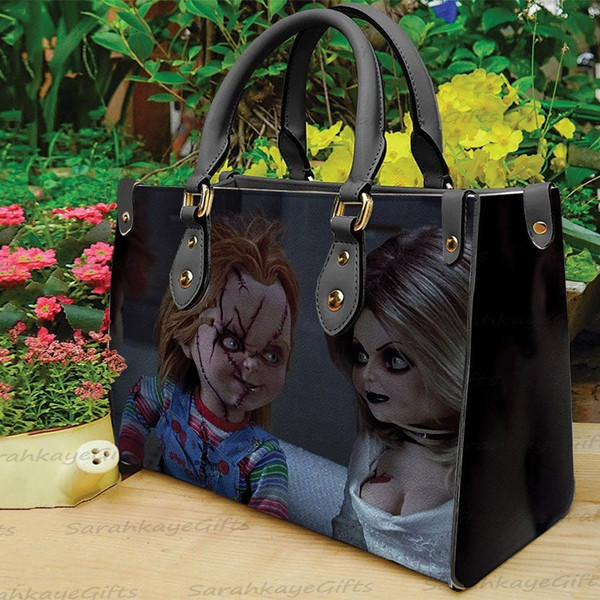 Chucky Halloween Horror Leather Bags, Chucky Lovers Handbag, Chucky Women Bags And Purses, Woman Handbag, Custom Leather Bag, Halloween Bag 4.jpg