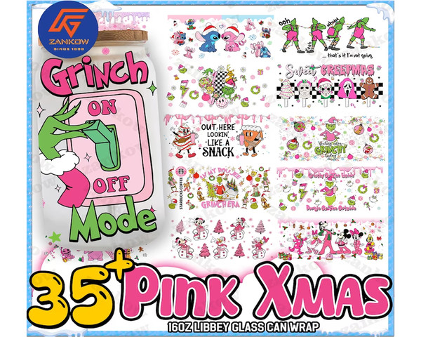 35 Pink Christmas Cartoon Pink 16oz1.png