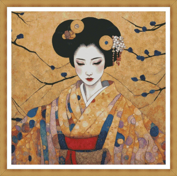 Geisha portrait inspired by Gustav Klimt1.jpg