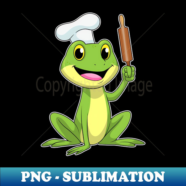 YW-20231119-30635_Frog as Baker with Rolling pin  Cooking hat 7944.jpg