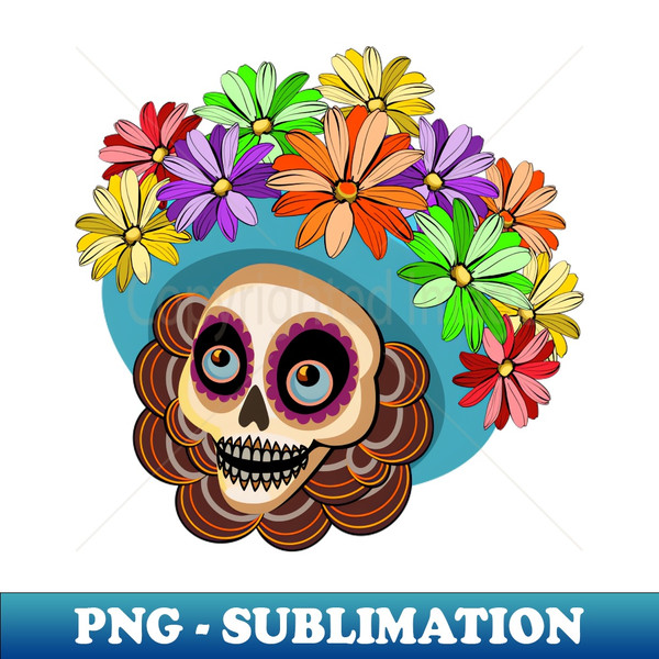 AX-20231120-67351_Skull in a floral hat 7352.jpg