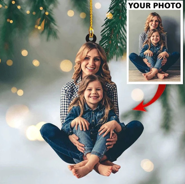 Personalized Photo Ornaments, Photo Ornament, Custom Photo Ornament , Custom Family Photo Ornament, Christmas Gift Ornament, HT-021008.jpg