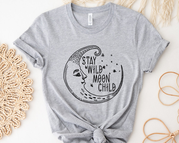 Boho Moon Shirt, Wild Child Shirt, Boho Shirts With Sayings, Celestial Shirt, Moon Shirt, Boho Shirt, Wildflower Shirt, Desert Shirt.jpg