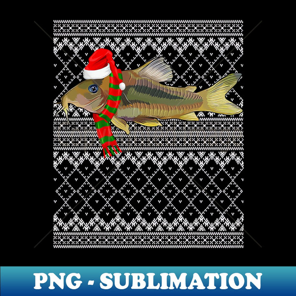 Xmas Fish Santa Hat Corydoras Catfish Ugly Christmas - Insta