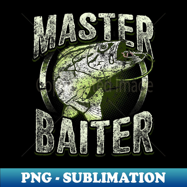 Fishing Master Baiter Funny Fish Novelty Dads Christmas - Instant  Sublimation Digital Download - Create with Confidence