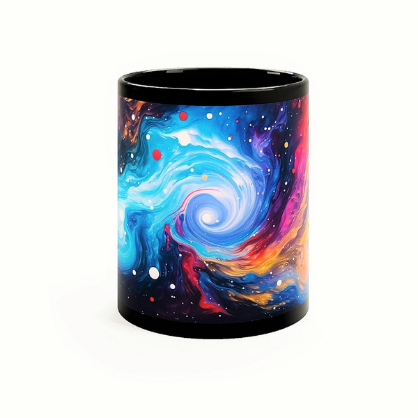 Black Galaxy Mug Vibrant Celestial Desk Decor Outer Space Decal Christmas Punk Style Coffee Cup 11oz Cosmos Art Ceramic Outer Space Gifts 3.jpg