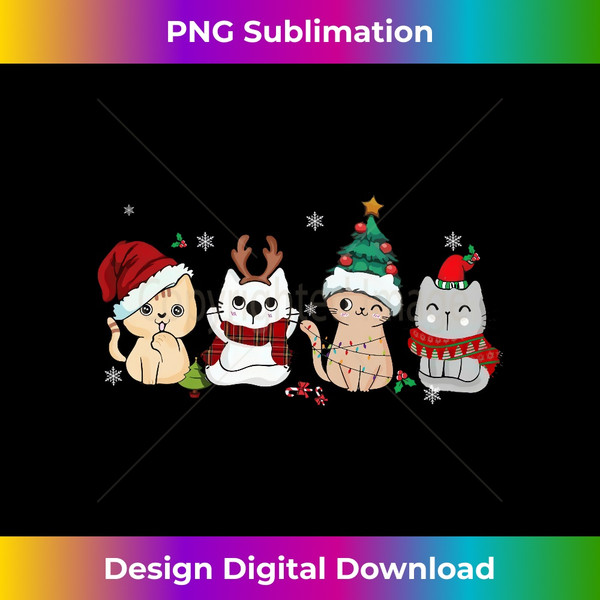 EG-20231122-2438_Cute Christmas Cat Santa Cat Reindeer Cat Lovers Gift Long Sleeve 0506.jpg
