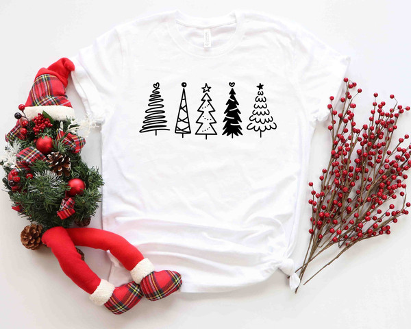 Christmas Tree Shirts, Plaid Christmas Tree Shirt, Christmas Tee, Cute Christmas Shirts, Holiday Shirt, Womens Winter Christmas Sweatshirt.jpg