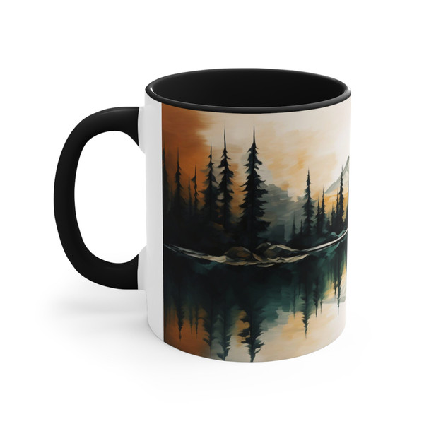 Watercolor Mountain Nature Mug Nature Inspired Mountain Cup Landscape Art Drinkware Mountain Lovers Gift Accent Coffee Mug Nature Scenery 3.jpg