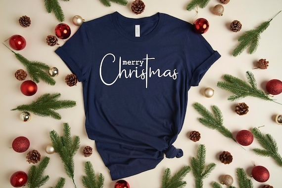 Merry Christmas Shirt, Christmas Cross Shirt, Christ Shirt, Winter Shirt, Christmas 2021 Shirt, Family Christmas T-Shirt, Christmas Gift.jpg