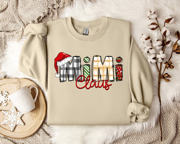 Festive MiMi Claus Christmas Sweater - Grandparent's Cozy Xmas Design - Winter Fashion - Holiday Joy - Seasonal Grandparent Gift Idea.jpg