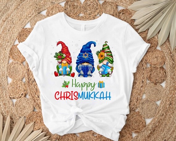 Happy Chrismukkah Shirt, Hanukkah Christmas Jewish T-Shirt, Christmas Hanukkah 2023 Shirt, Christmas Religious Shirt, Holiday Jewish Shirt.jpg