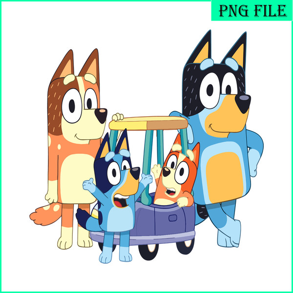 Bluey Family Playing Together SVG PDF PNG Bluey Family SVG B - Inspire ...