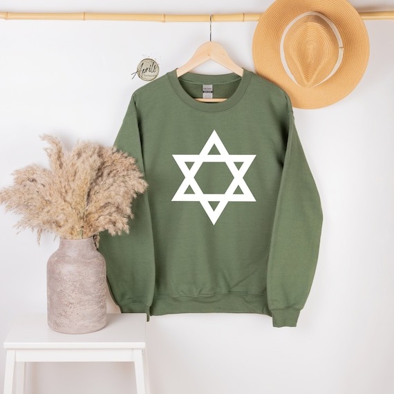 Star of David Sweatshirt, Star of David Hoodie, Judaism Shirt, Jewish Sweatshirt, Religious Hoodie, Jewish Symbol Shirt, Hanukkah Gift.jpg
