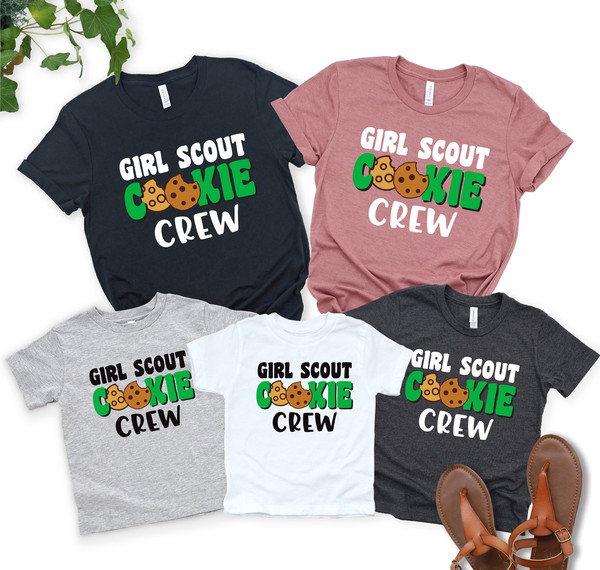 Girl scout cookie shirt, Girls Cooking Shirt, Cookie Baking Crew Shirt, Cookie Lover Gift, Baking Shirt, Christmas Shirts, The Cookie Crew.jpg