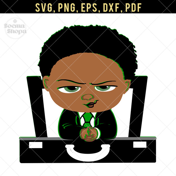Templ Sv inspis Boss Baby SVG - Green, Brown, and Black.jpg