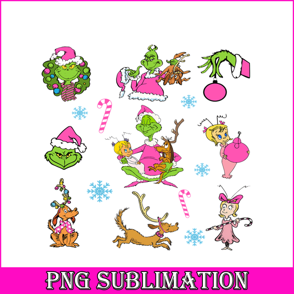 CRM13112377-Grinch Cartoon PNG, Christmas Day PNG, Grinch Era PNG.png