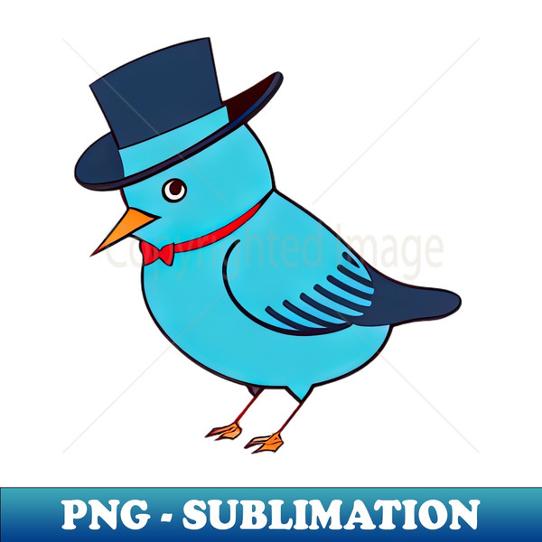 DS-19221_Little blue bird with a top hat and bow tie 2924.jpg