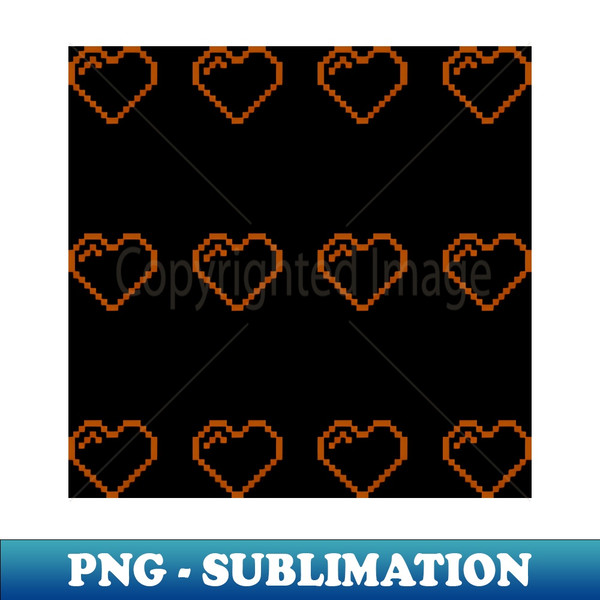 WC-24346_Pixel Art BROWN HEART Outline Emoji Bitmap 7108.jpg