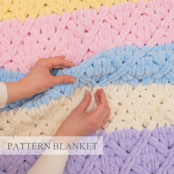Loop Yarn Blanket Pattern, Alize Puffy Blanket Pattern, Fing - Inspire  Uplift