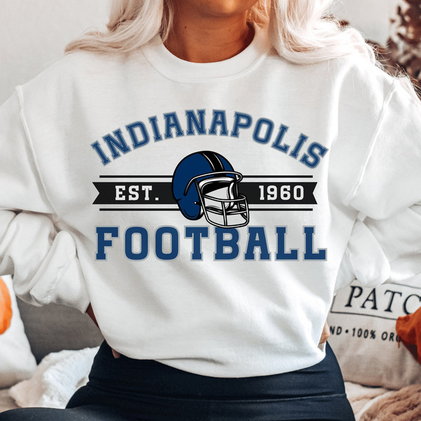 Indianapolis Football Sweatshirt, Vintage Indianapolis Football Crewneck Sweatshirt, Indianapolis tshirt, Indianapolis Hoodie, Colt shirt 2.jpg