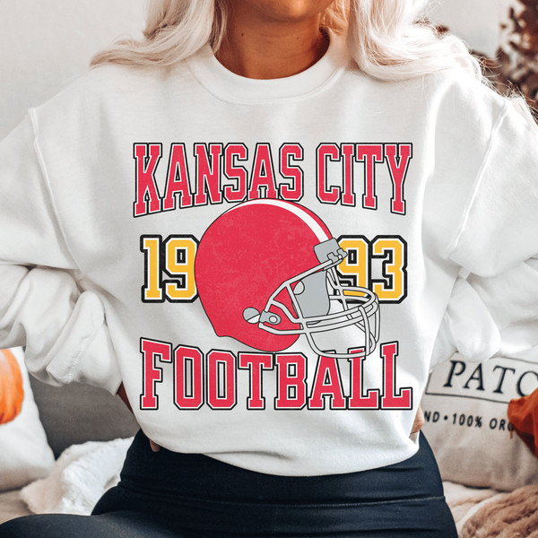 Kansas City Football Sweatshirt, Vintage Kansas City Football Crewneck, Kansas City Shirt, Chief Hoodie, Chief shirt, Chief Sweatshirt 1.jpg