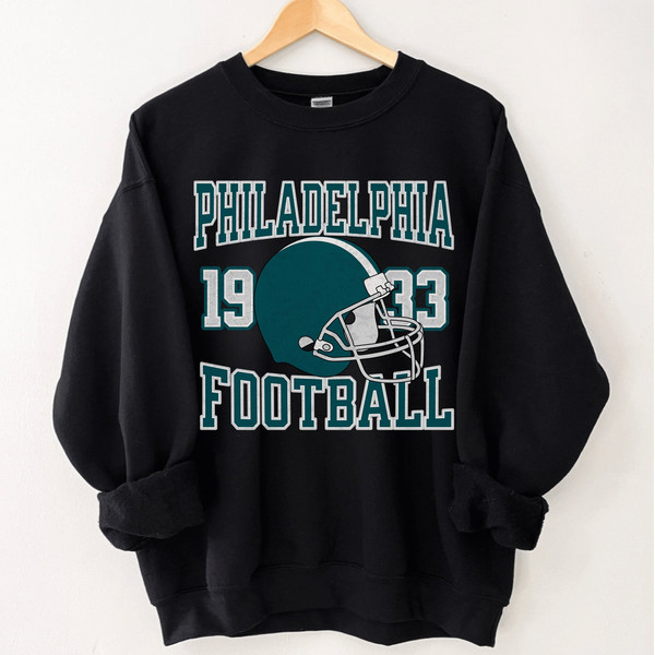 Philadelphia Football Sweatshirt, Eagle Crewneck, Vintage Style Philadelphia Sweatshirt, Philadelphia Football Sweater, Eagle Sweatshirt 1.jpg