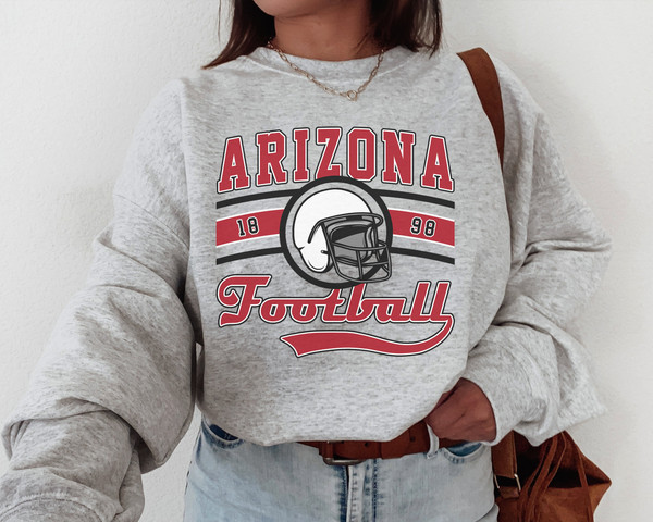 Arizona Cardinal Football Crewneck Sweatshirt  T-Shirt, Vintage Style Arizona Sweatshirt, Cardinal Shirt.jpg