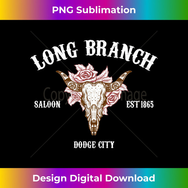 Gunsmoke Long Branch Saloon - Artisanal Sublimation PNG Fil