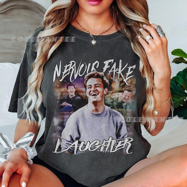 Chandler Ping Matthew Perry 90s Shirt, Bootleg Movie Nervous Fake Laughter Vintage, Matthew Perry Retro Peace Rip 1969 2023 3010F MLUD.jpg