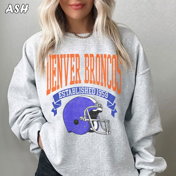 Vintage Denver Broncos Football Sweatshirt  Vintage Style Denver Broncos Crewneck Sweatshirt  Denver Broncos Sweatshirt  Sunday Football.jpg
