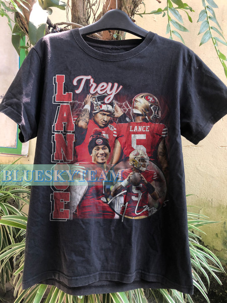 Vintage 90s Graphic Style Trey Lance T-Shirt, Trey Lance shirt, Vintage Oversized Sport Tee, Retro American Football Bootleg Gift.jpg