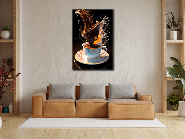 Coffee Canvas Art, Kitchen & Dining Wall Decor, Artwork, Canvas Ready to Hang, Print Art, Restaurant Art Poster, Coffee Lover Gift Printed.jpg