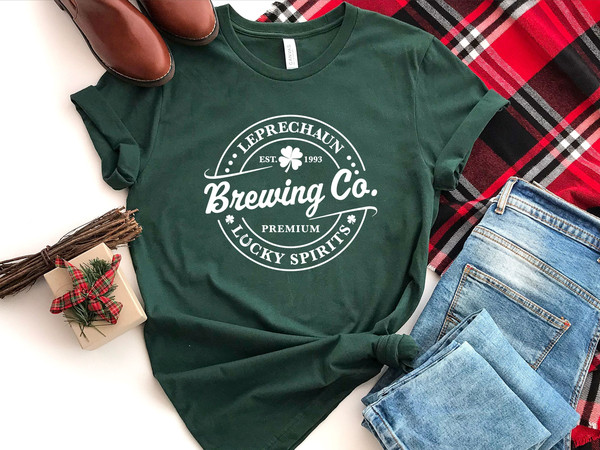 Leprechaun Brewing Co Shirt, Retro St Patricks Day Gift, Vintage Irish Shirt, Matching irish shirt , St Patty Day Shirt, Irish Shirt Gifts.jpg