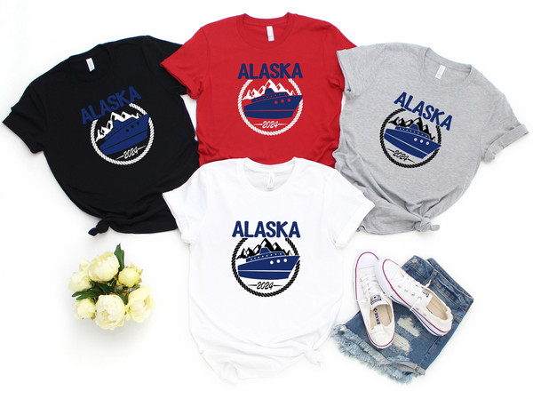 Cruising Alaska 2024 Shirt, Custom Family Cruise Vacation Shirt, Family Reunion Shirt, Group Cruise Trip Shirts, Cruise Squad Matching Shirt.jpg