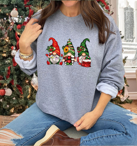 Christmas Gnomes Sweatshirt, Funny Christmas Sweater, Christmas Family Sweatshirt, Xmas Party Shirt, Christmas Gift, Merry Christmas.jpg