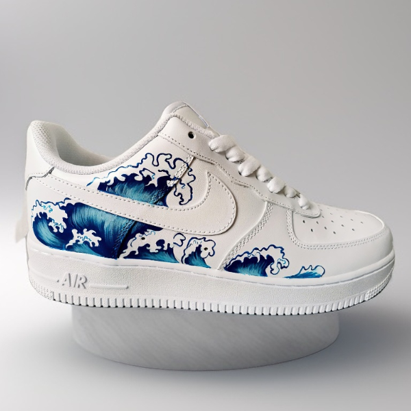 custom buty unisex shoes white black fashion sneakers nike air force wave personalized gift customization wearable art 5.jpg