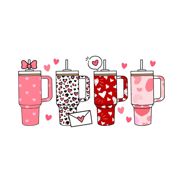 Valentines Day Cup Stanley Tumbler SVG