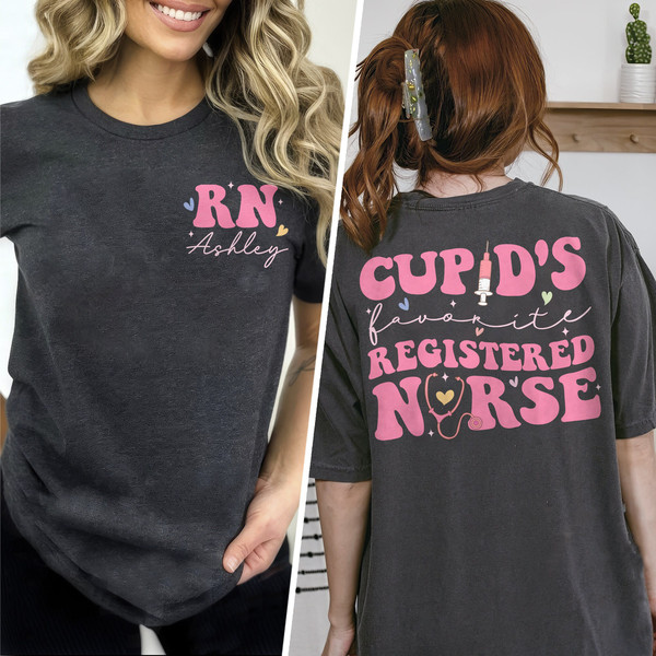 Cupid's Favorite Registered Nurse, Registered Nurse Valentine Shirt, Valentines Day Shirt For RN, RN Valentine Gift, Nurse Valentines Day.jpg